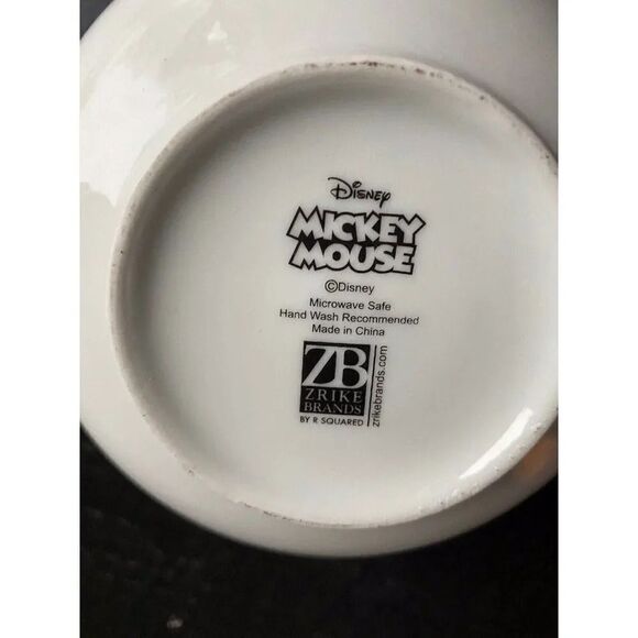 Set Of 3 DISNEY MICKEY MINNIE MOUSE Christmas Soup Snowflakes Red Scarf Bowl NEW - Picture 11 of 12